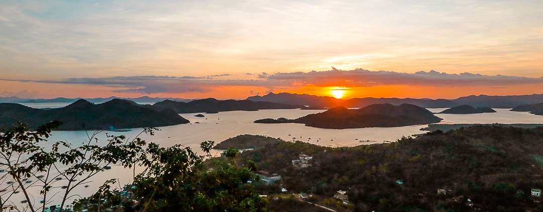 Philippinen rundreise coron sonnenuntergang