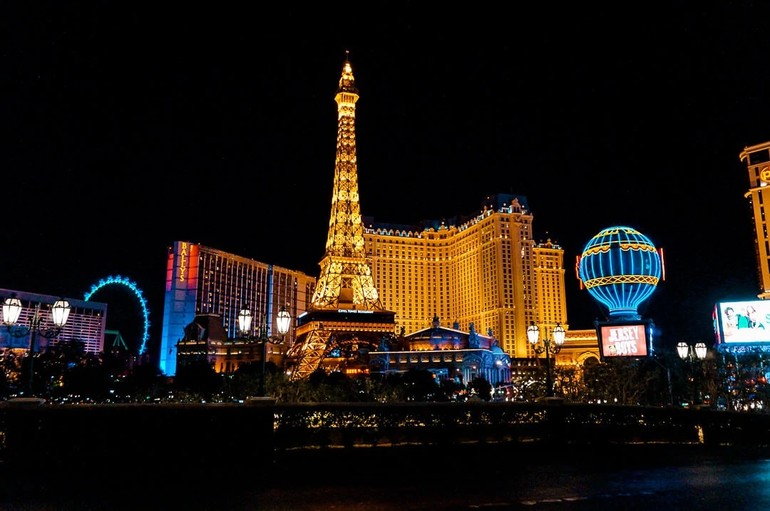 las vegas strip bei nacht las vegas strip bei nacht