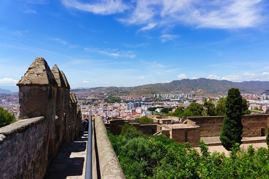 andalusien roadtrip Malaga Castillo Gibralfaro