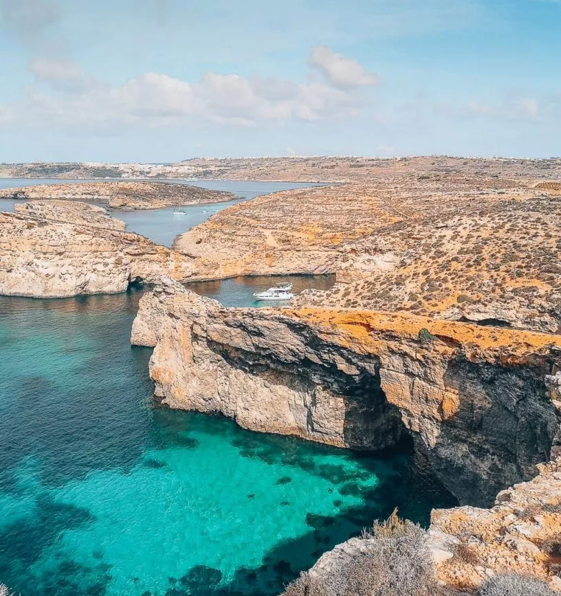 malta blue lagoon ausblick malta blue lagoon ausblick