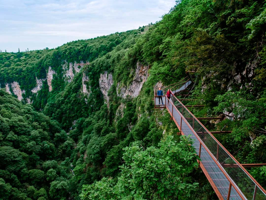 Georgien Rundreise okatse canyon