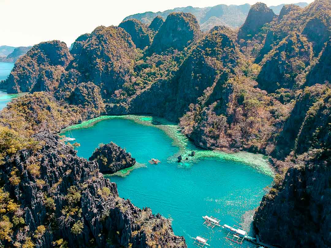 Philippinen coron von oben