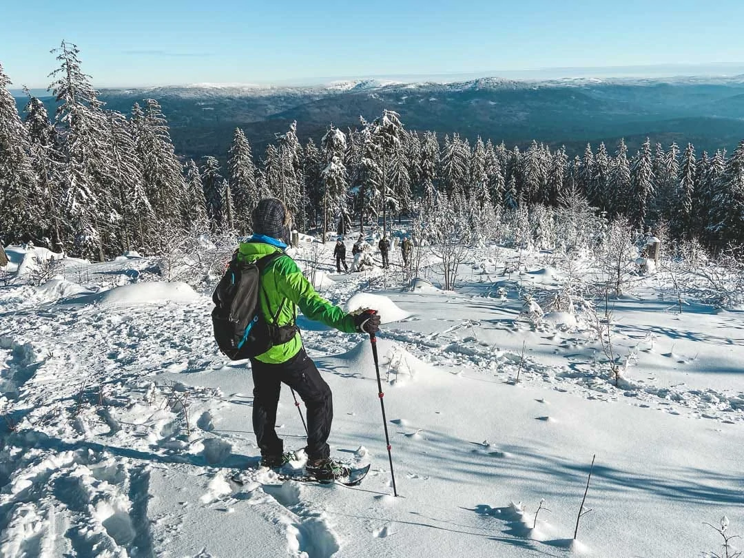 Schneeschuhwandern Bayerischer Wald Arber