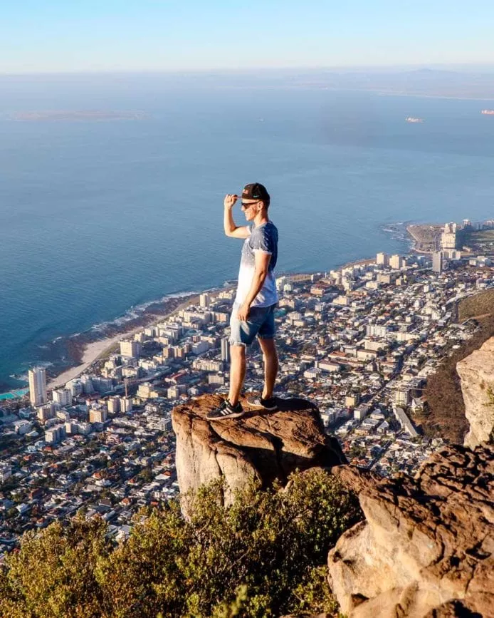 kapstadt ausblick lions head auf kapstadt