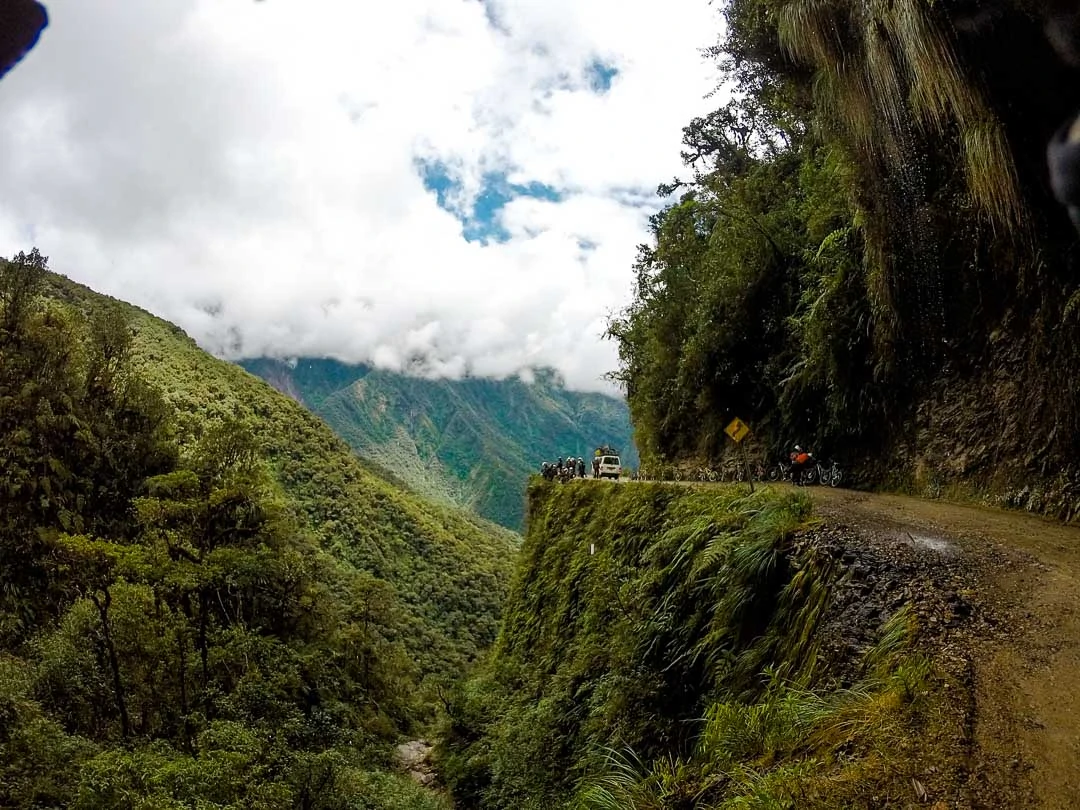 death road bei la paz Bolivien Backpacking