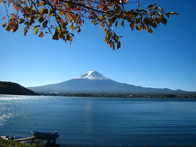 Japan Mount Fuji mit See