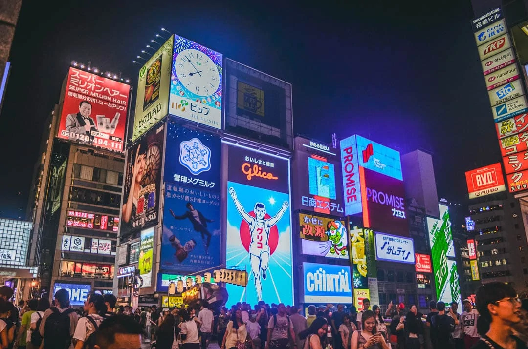 osaka vergnuegungsviertel minami dontobori kanal osaka vergnuegungsviertel minami dontobori kanal