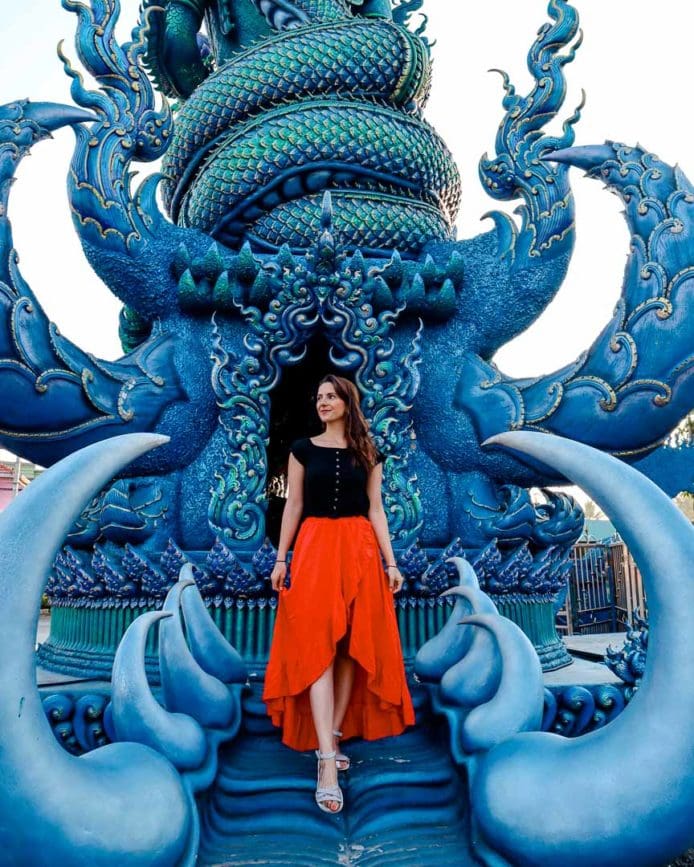 thailand chiang rai blue tempel