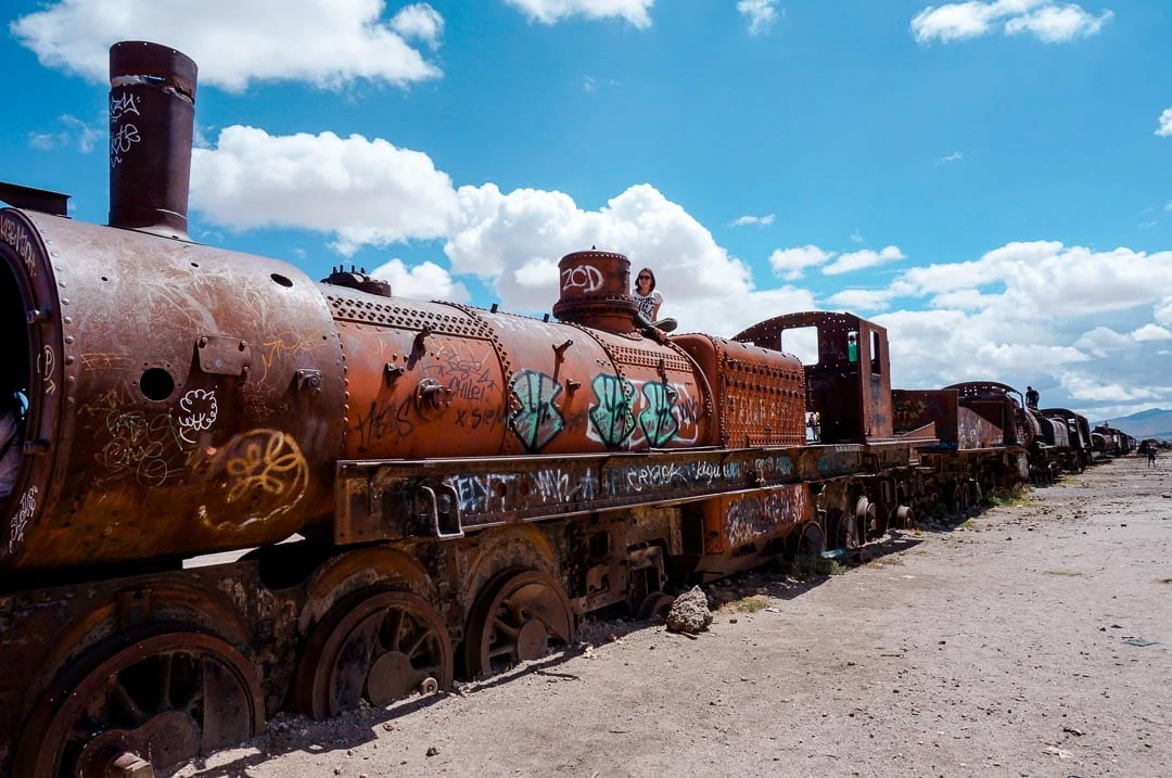 uyuni zugfriedhof Bolivien Backpacking Route