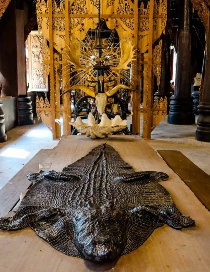 chiang rai black house Ausstellung