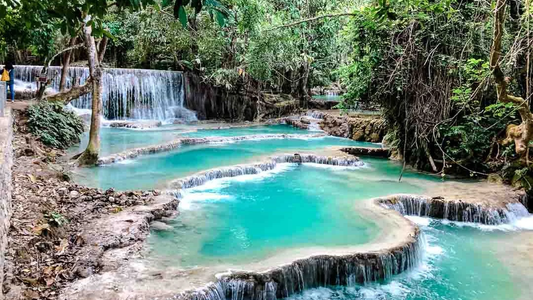 kuang si wasserfall in laos kuang si wasserfall in laos
