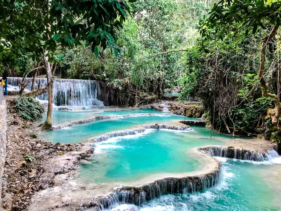 laos backpacking kuang si wasserfall 1 laos backpacking kuang si wasserfall