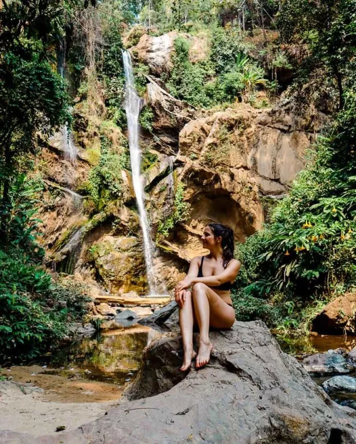 Chiang Mai Dschungel Trekking Tour Wasserfall