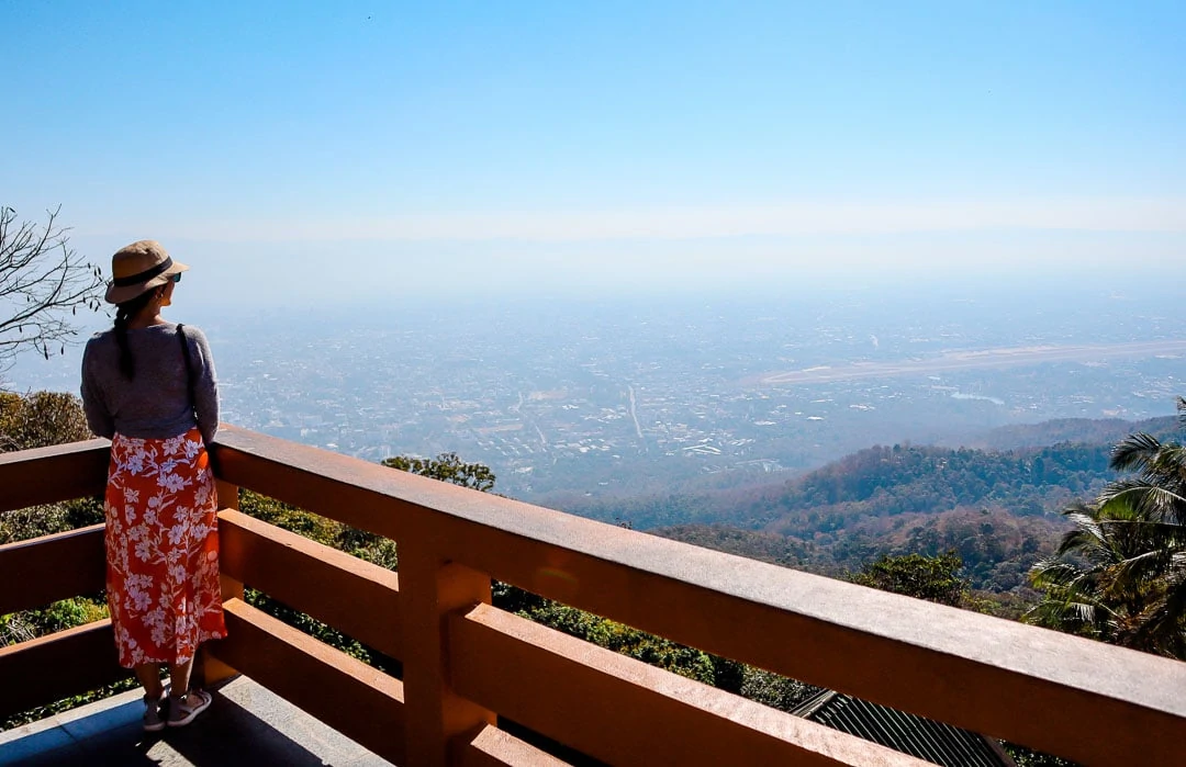 Chiang Mai Wat Phra That Doi Suthep Ausblick