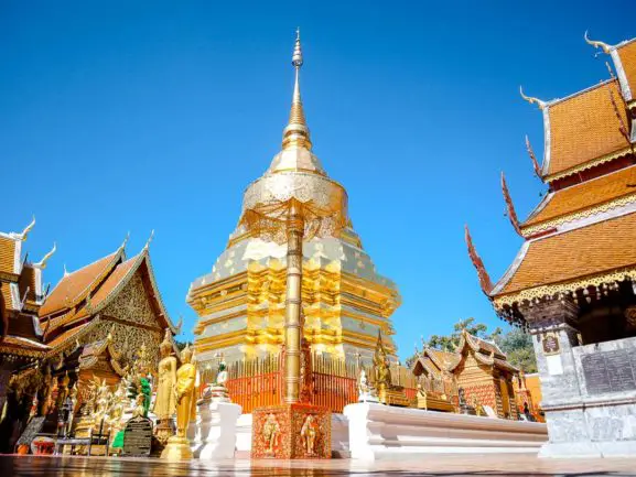 Chiang Mai Wat Phra That Doi Suthep Haupttempel