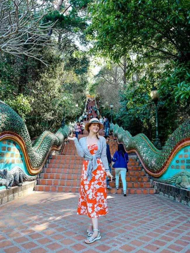 Chiang Mai Wat Phra That Doi Suthep Treppe