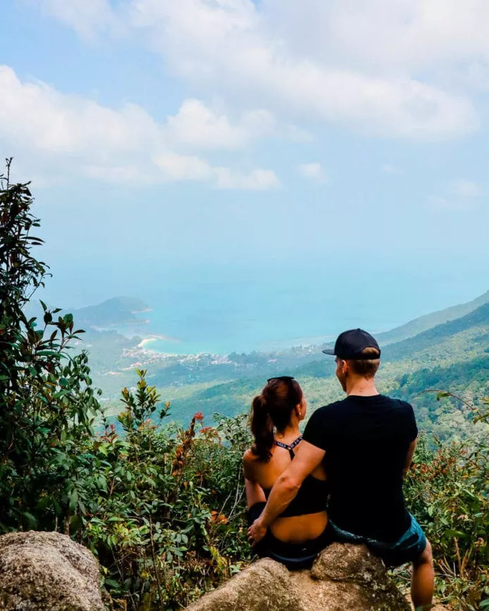Koh Phangan Wanderung auf den Khao Ra aussicht