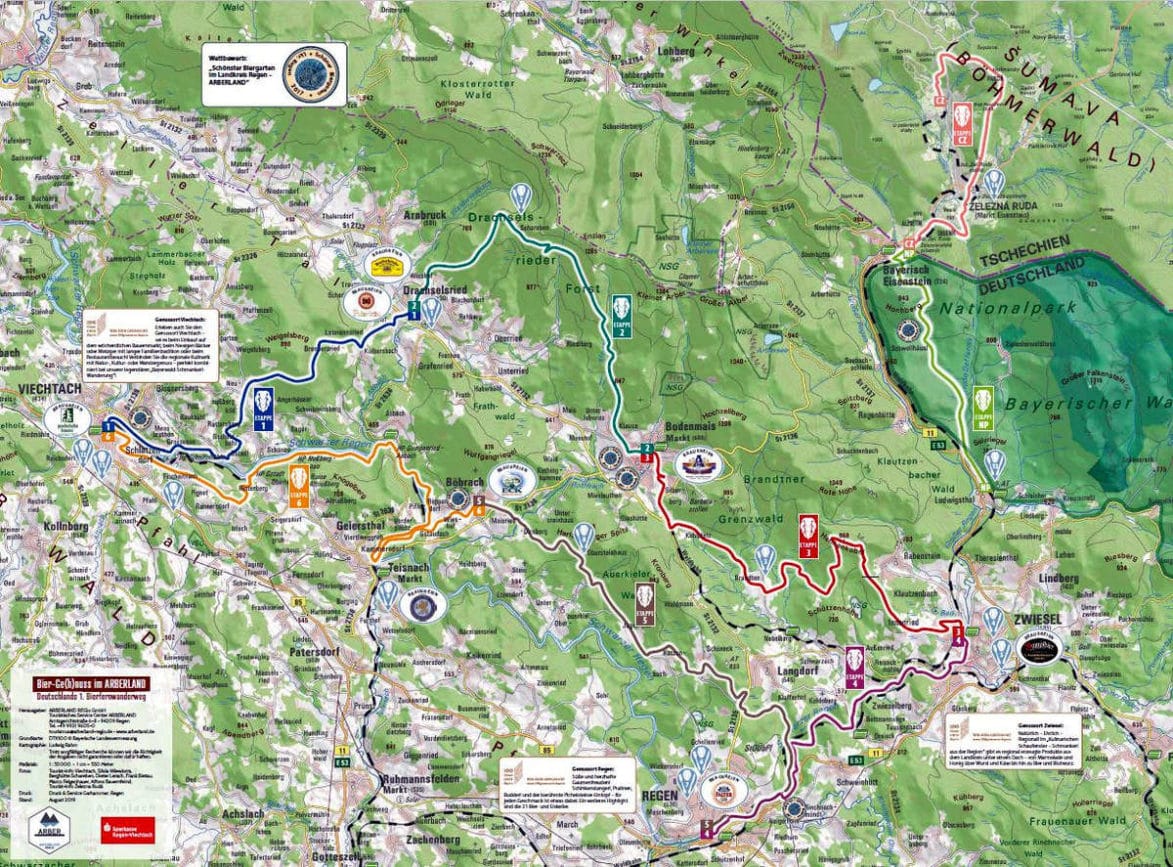 karte biergehnuss arberland karte biergehnuss arberland