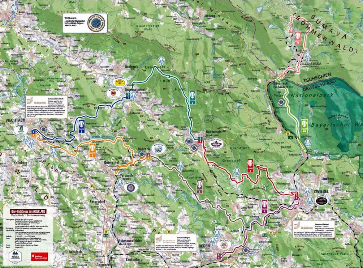 karte biergehnuss arberland karte biergehnuss arberland