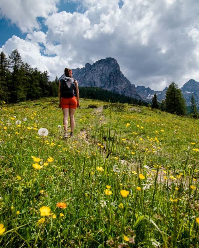 rudl eller weg dolomitenhütte zur karlsbader hütte