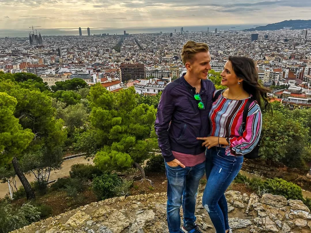Barcelona Aussicht Park Güell