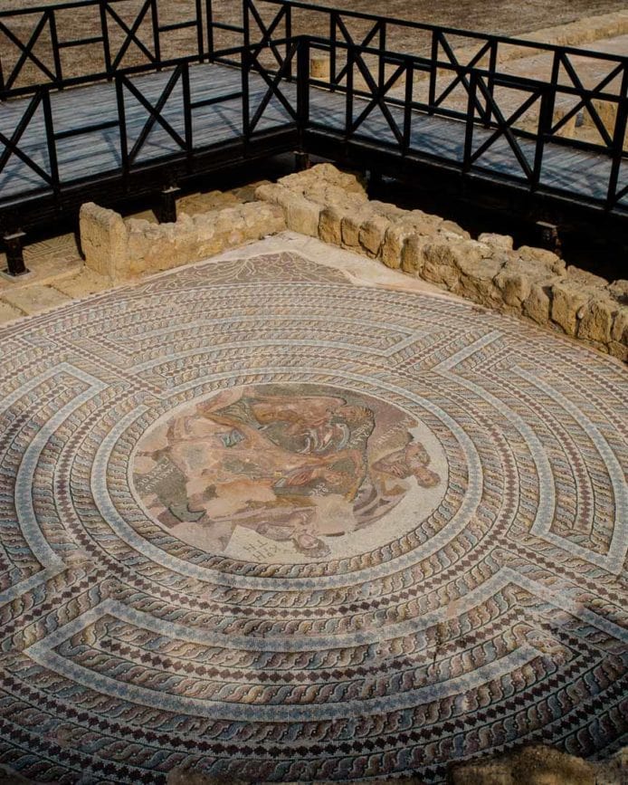 archaeologischer park kato paphos mosaikboeden