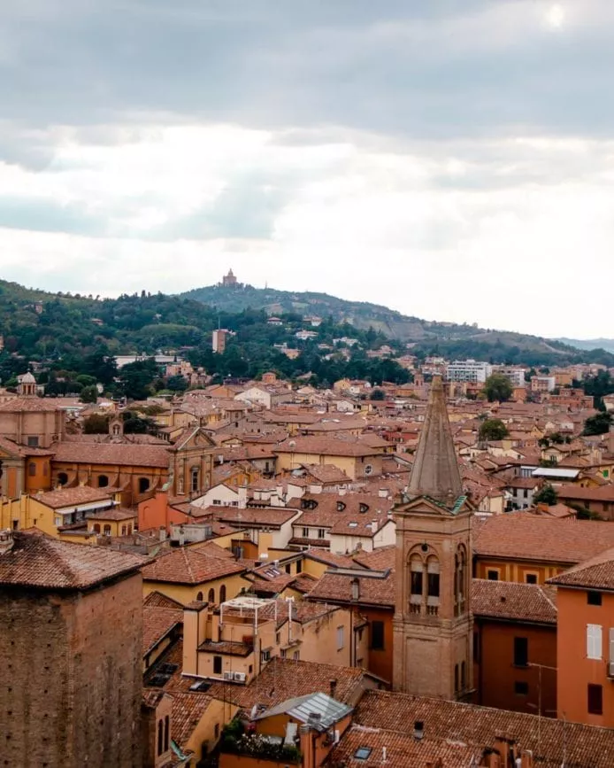 ausblick dachterrasse bologna
