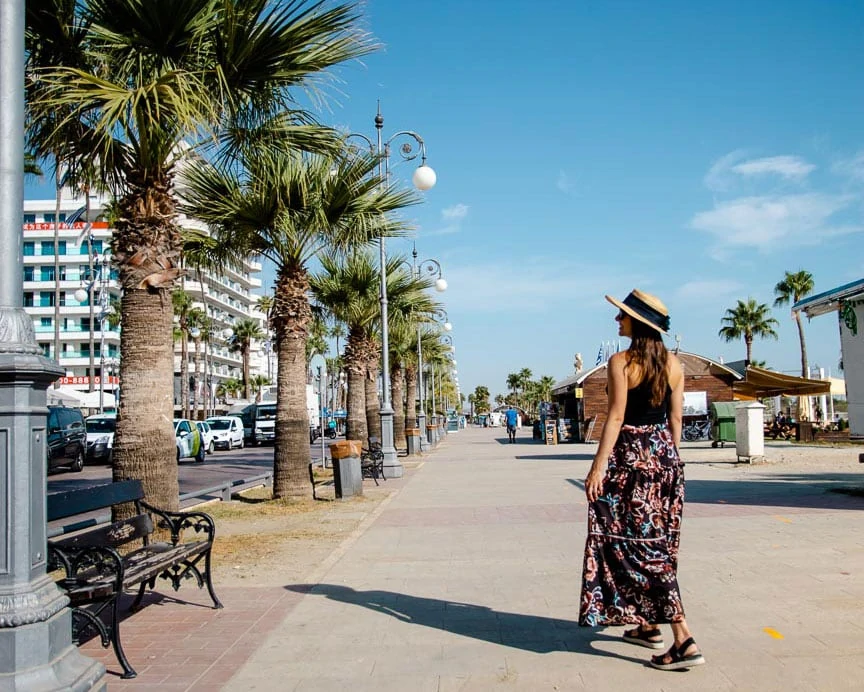 larnaka finikoudes promenade