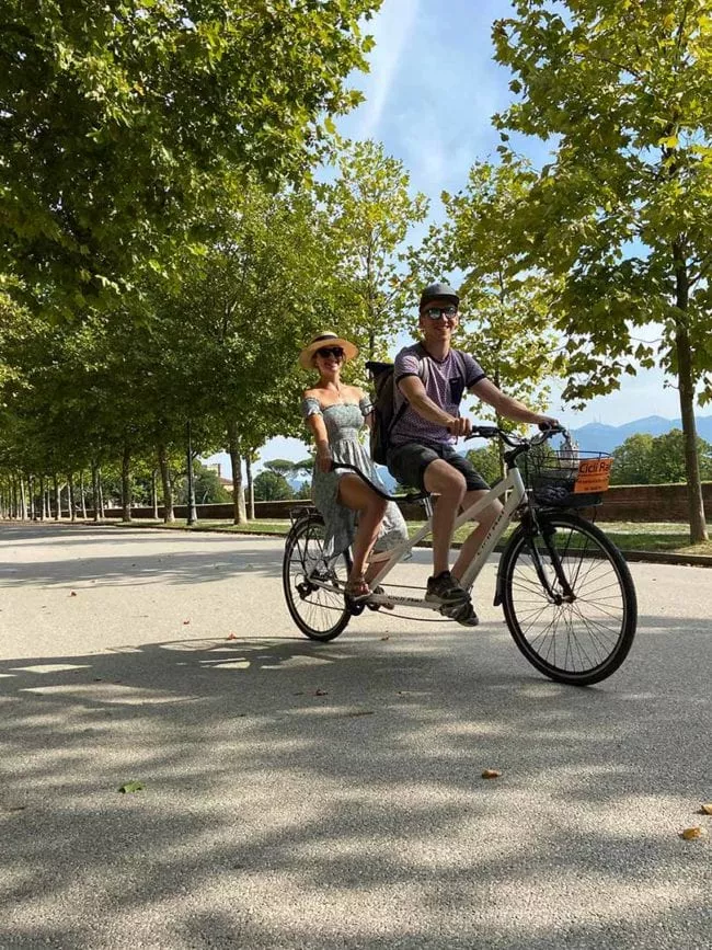 lucca stadtmauer mit tandem lucca stadtmauer mit tandem