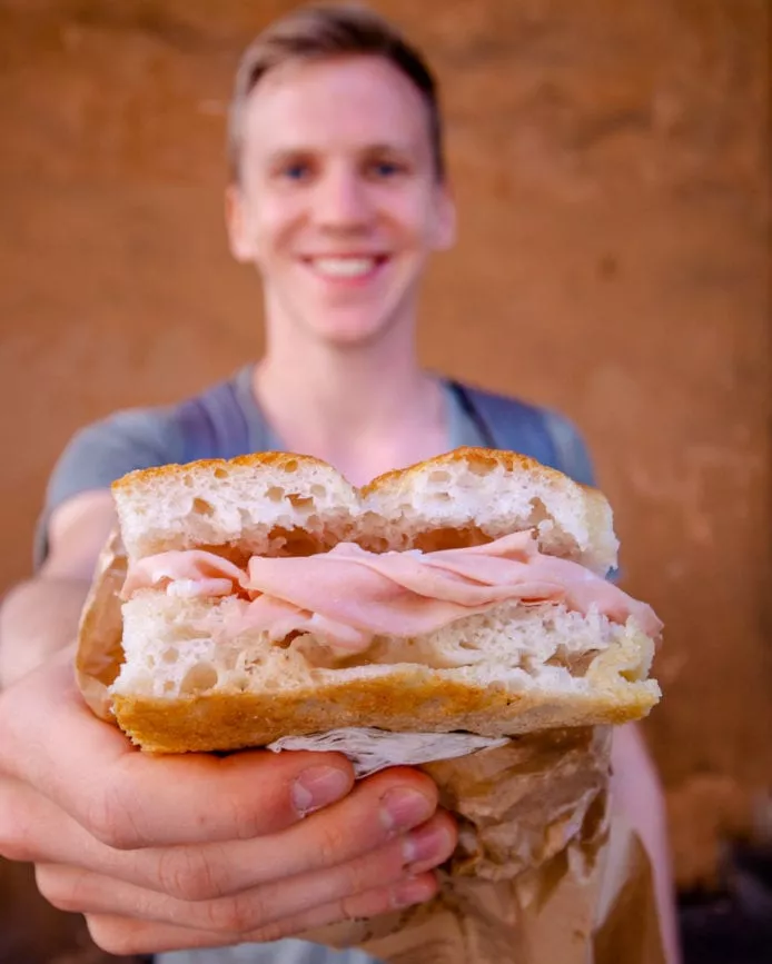 mortadella sandwich bologna