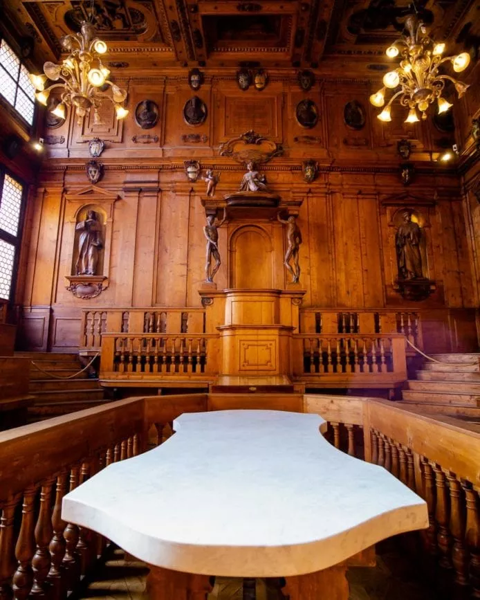 palazzo dell archiginnasio anatomie hoersaal
