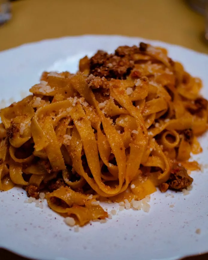 tagliatelle al ragu bologna