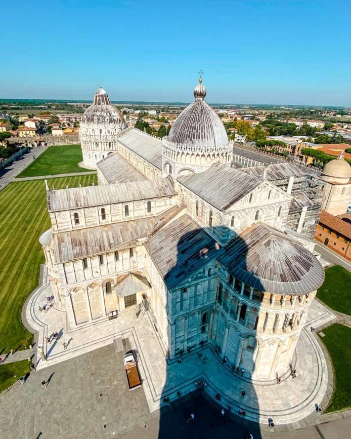 Ausblick Schiefer Turm von Pisa