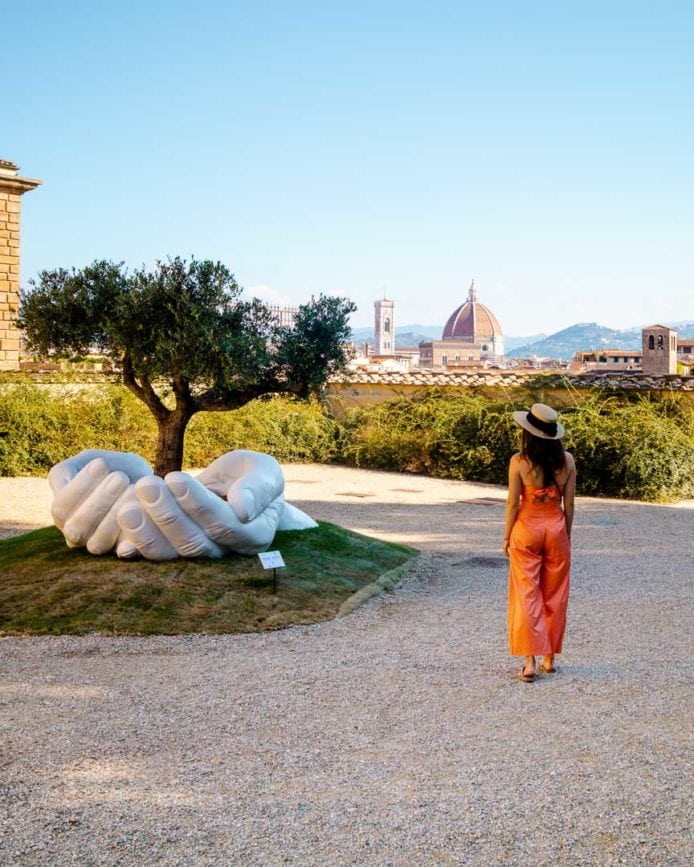 Florenz Boboli Garten aussicht