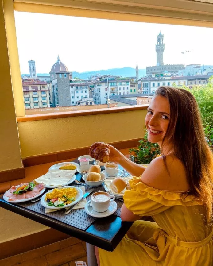 hotel pitti palace al ponte vecchio fruehstueck