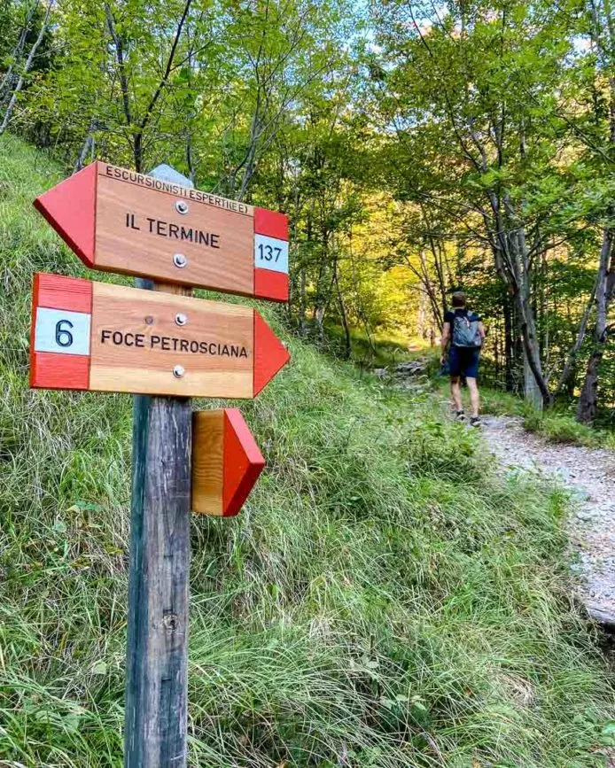 Lucca Monte Forato weg