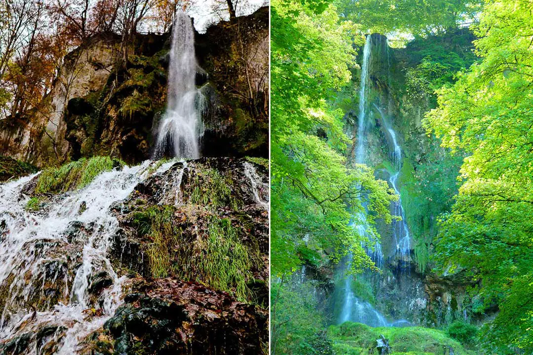 Deutschland Freizeitaktivitäten: Wanderung zum Urach Wasserfall