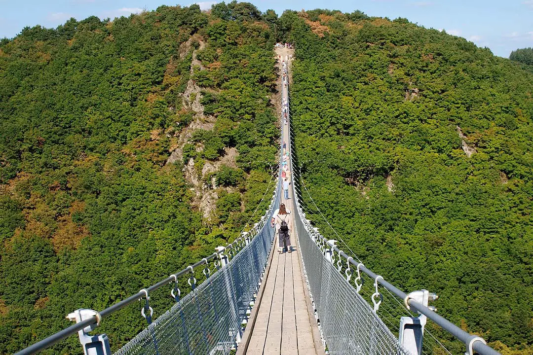 Freizeitaktivitäten Deutschland: Hängebrücke Geierlay