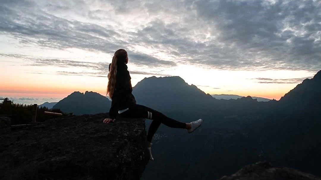 la reunion sonnenaufgang auf dem le maido