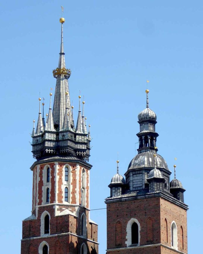 krakau marienkirche tuerme