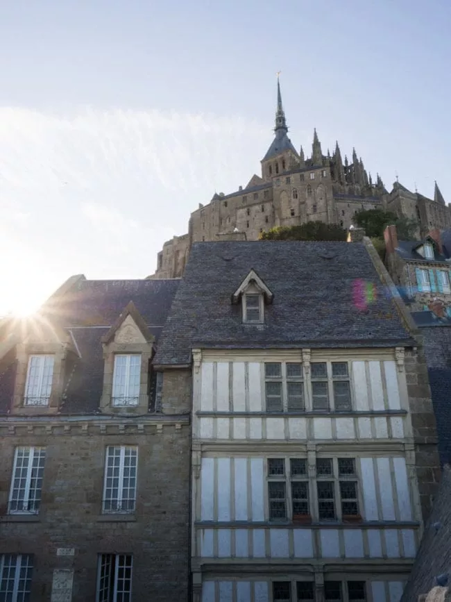 Normandie Mont Saint Michel auf der insel