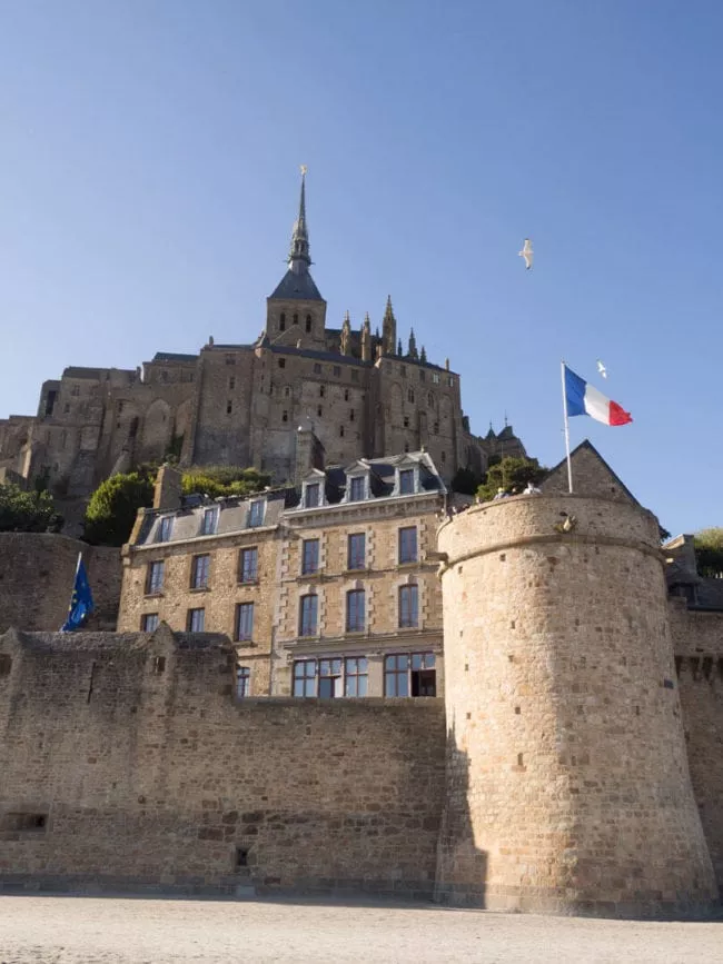 Normandie Mont Saint Michel blick unten