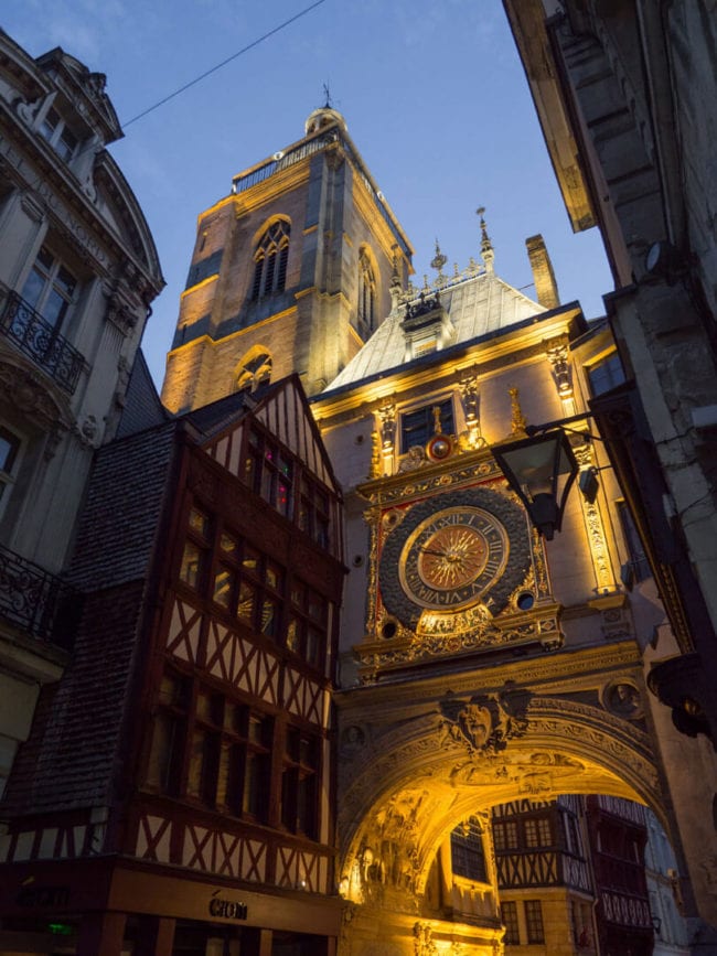 normandie rouen uhrenturm