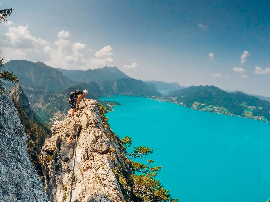 oesterreich attersee klettersteig