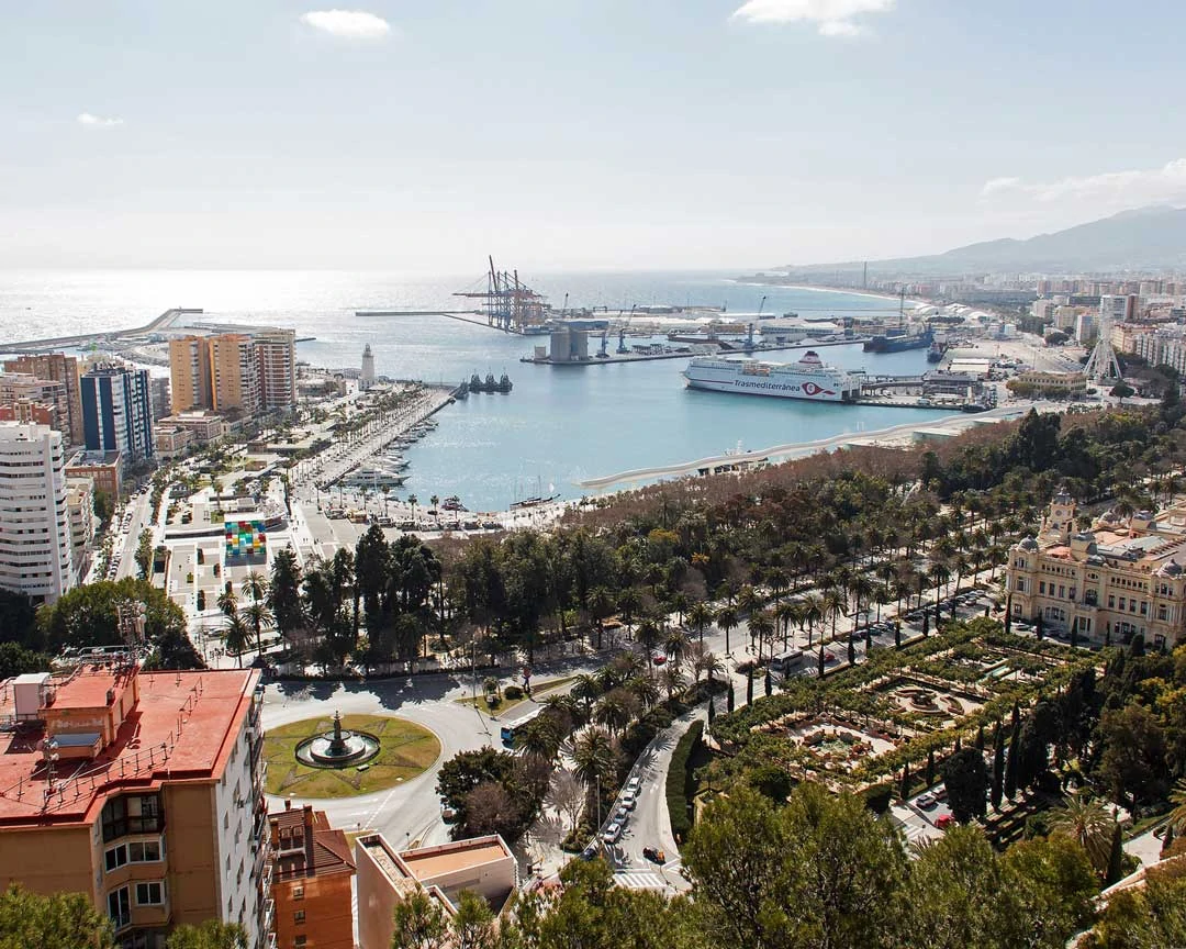 spanien malaga von oben spanien malaga von oben