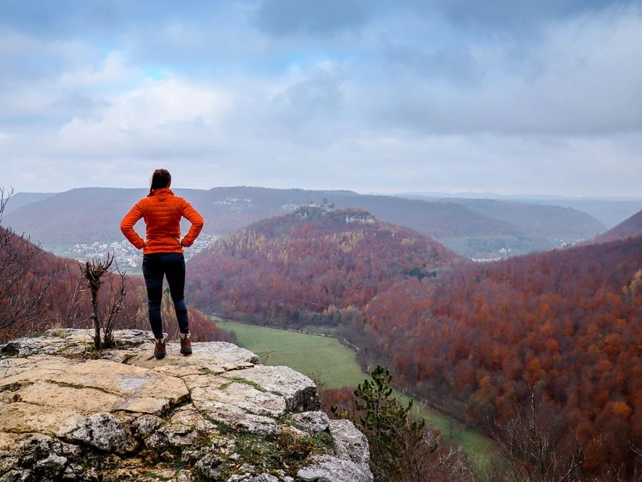 ausblick auf hohenurach bei stuttgart