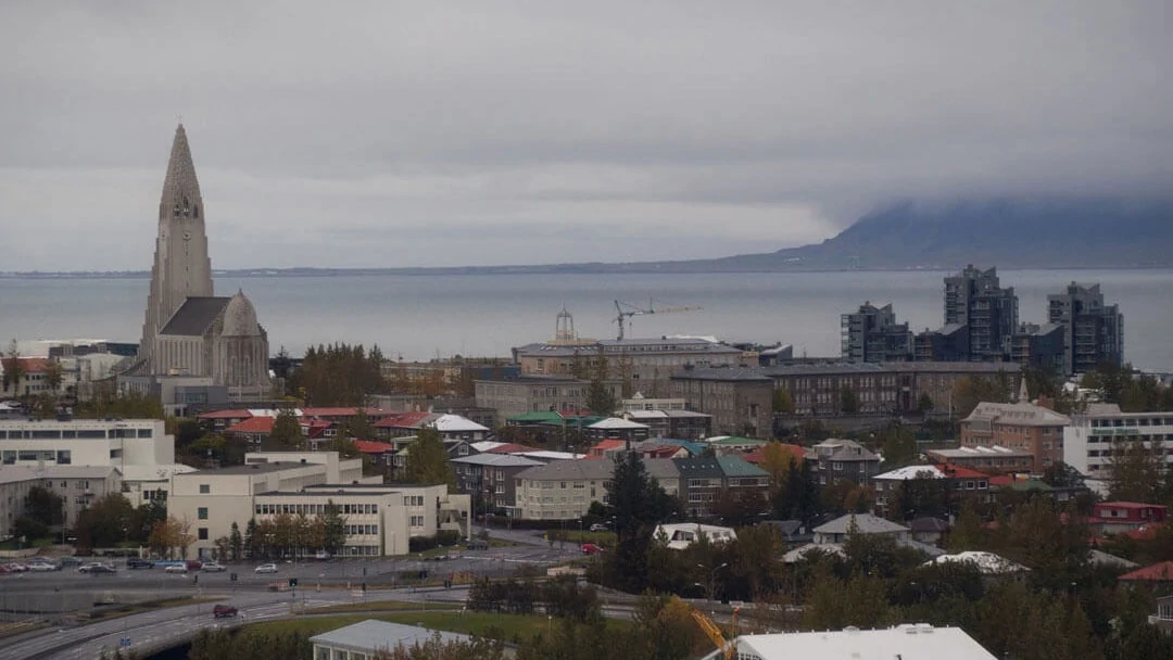 reykjavik island von oben