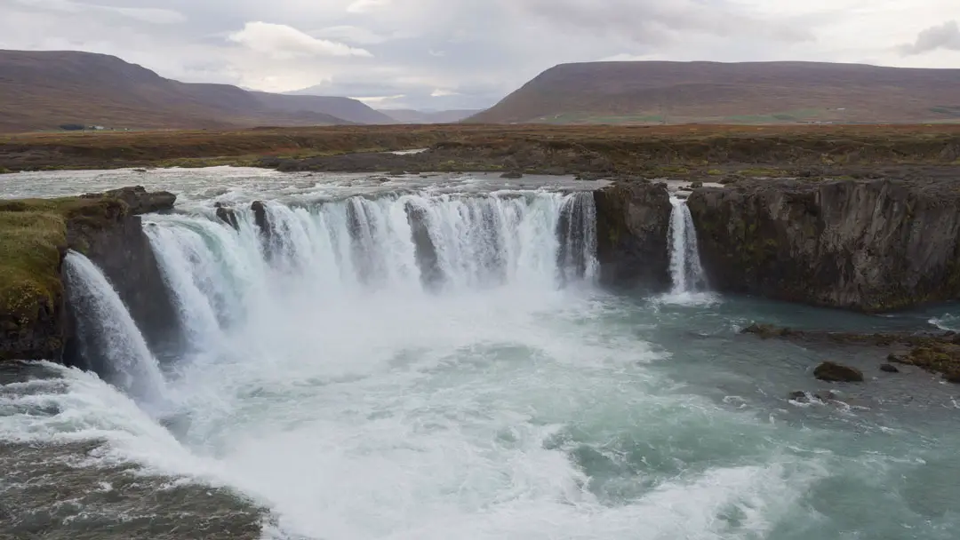 Island Goðafoss Wasserfall