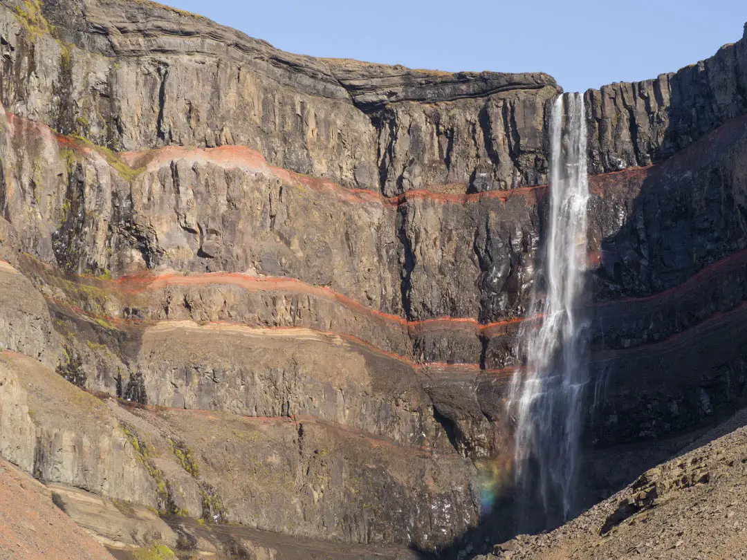 Island Hengifoss Wasserfall