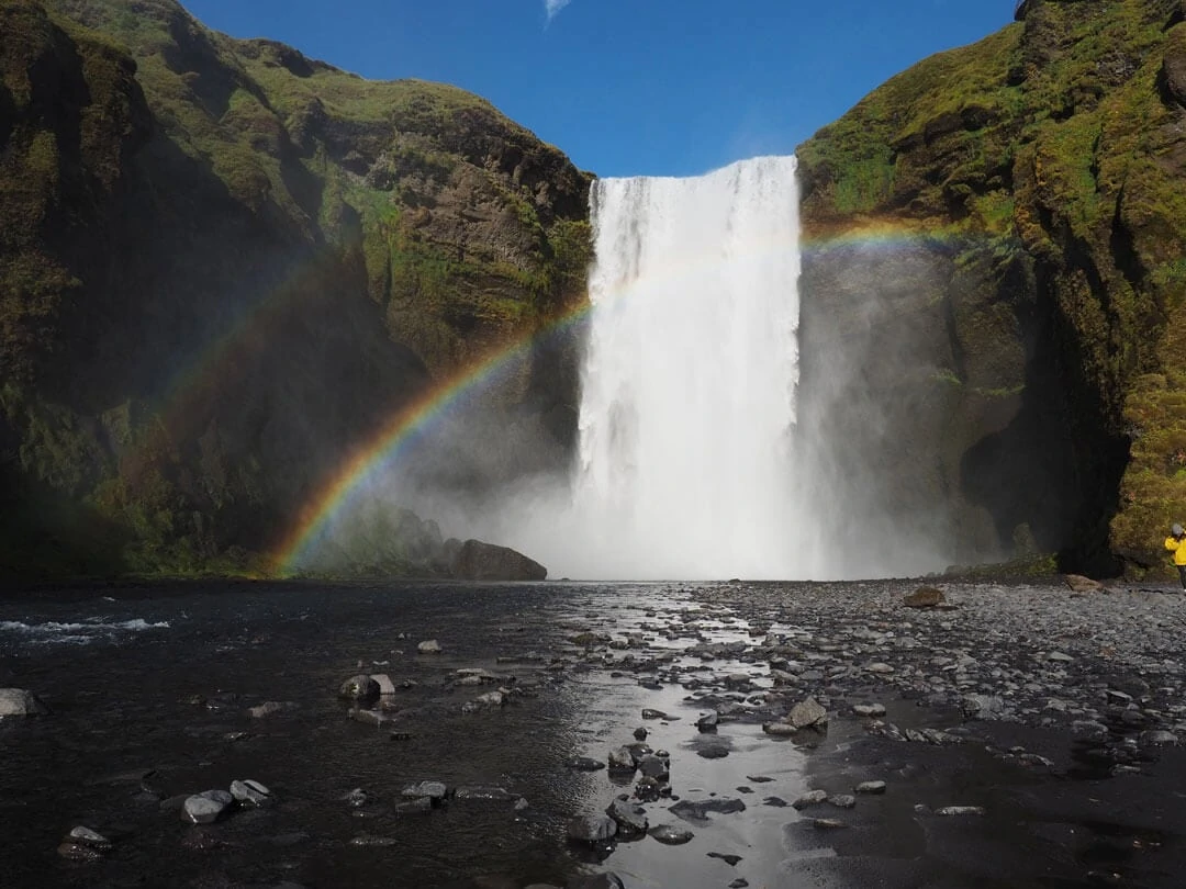 island skogafoss wasserfall
